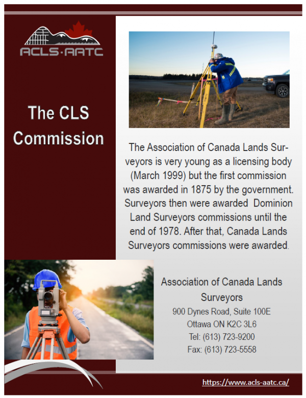 ACLSAATC Canada What is a Canada Lands Surveyor (CLS)?